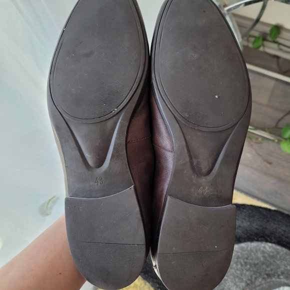 Brand Q Handmade Luxury Italian Brown Leather Almond Toe Moccasins